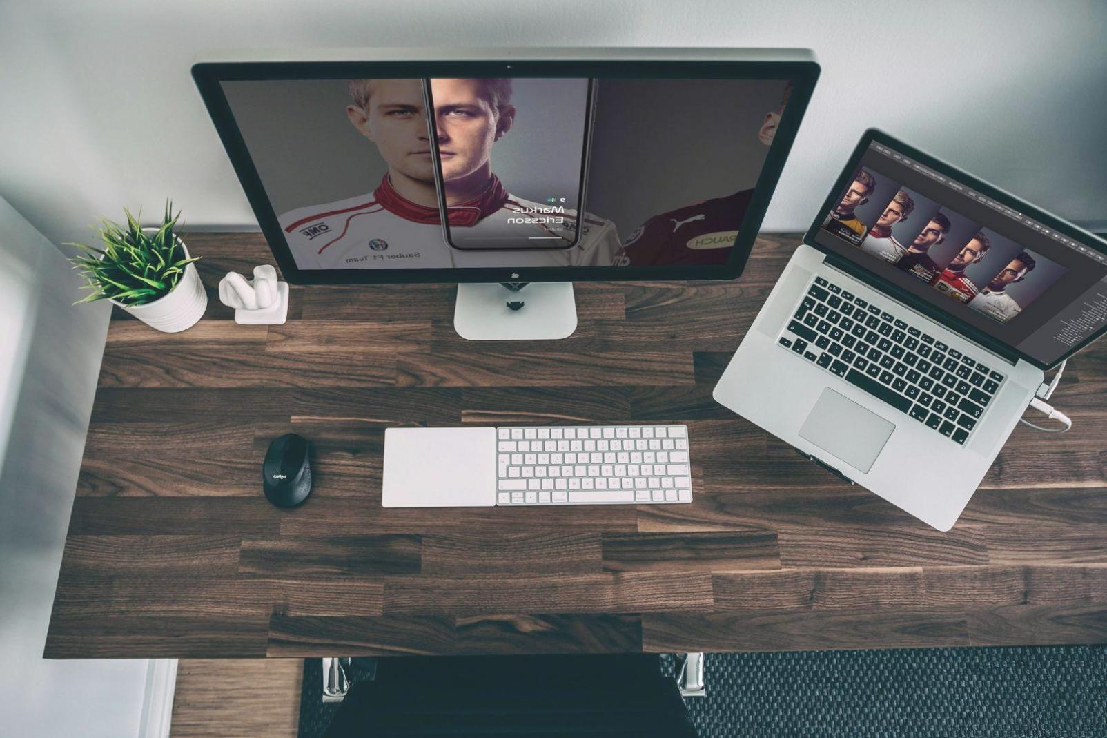 Design workspace showing interface prototyping process